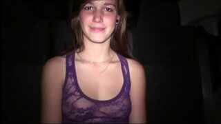 Teen cutie Alexis Crystal PUBLIC sex gang bang orgy